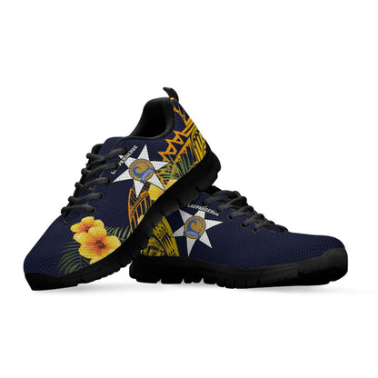 Hawaii Sneakers - Laupahoehoe Community Public Charter School Polynesian Pattern