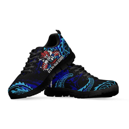Hawaii Sneakers - Keaau High School Polynesian Tribal Pattern Art