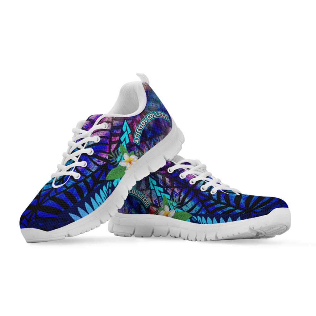 Tonga Sneakers - Apifo'ou College Polynesian with Tribal Turtle Plumeria and Tonga Style