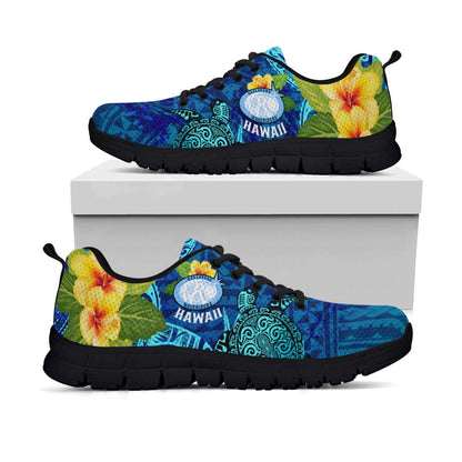 Hawaii Sneakers - Kelakehe High School Polynesian Tribal Pattern