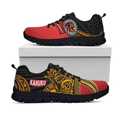 Hawaii Sneakers - Kahuku High & Intermediate School Polynesian Pattern