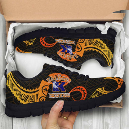 Hawaii Sneakers - Kalaheo High School Polynesian Tribal Pattern