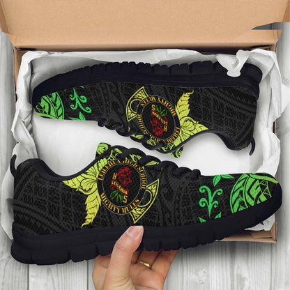 Hawaii Sneakers - Leilehua High School Polynesian Tribal Pattern
