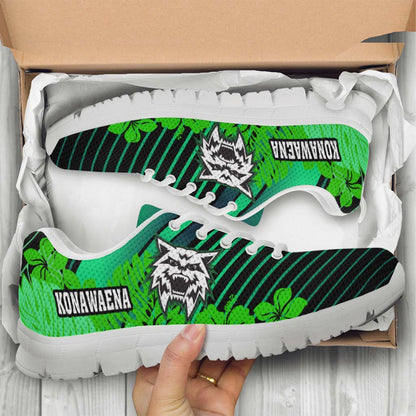 Hawaii Sneakers - Konawaena High School Polynesian Tribal Pattern