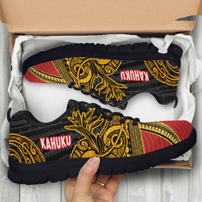 Hawaii Sneakers - Kahuku High & Intermediate School Polynesian Pattern