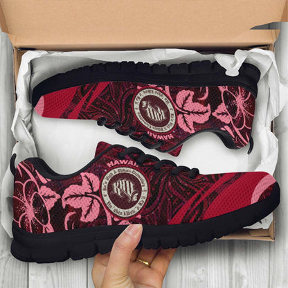 Hawaii Sneakers - KeaÃŠÂ»au High School Polynesian Pattern Art