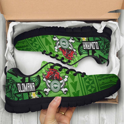 Hawaii Sneakers - Olomana High & Intermediate School Polynesian Pattern