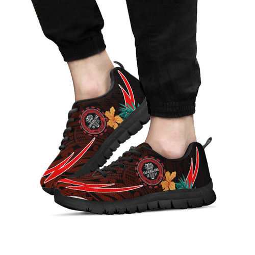 Hawaii Sneakers - Lahainaluna High School Polynesian Tribal Pattern