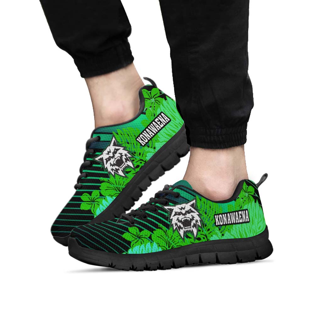 Hawaii Sneakers - Konawaena High School Polynesian Tribal Pattern