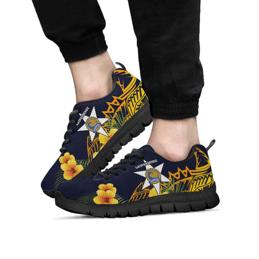 Hawaii Sneakers - Laup��hoehoe Community Public Charter School Polynesian Pattern