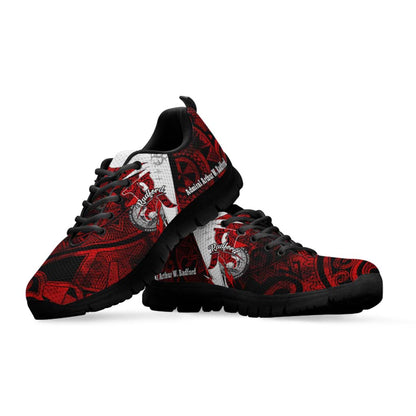 Hawaii Sneakers - Admiral Arthur W. Radford High School Tribal Pattern