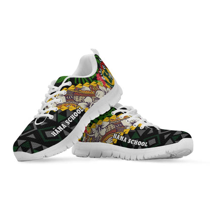 Hawaii Sneakers - Hana High & Intermediate School Polynesian Tribal Pattern