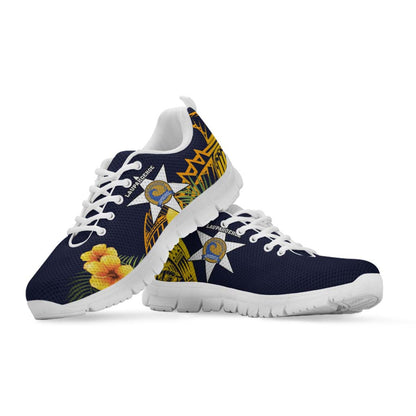Hawaii Sneakers - Laupahoehoe Community Public Charter School Polynesian Pattern