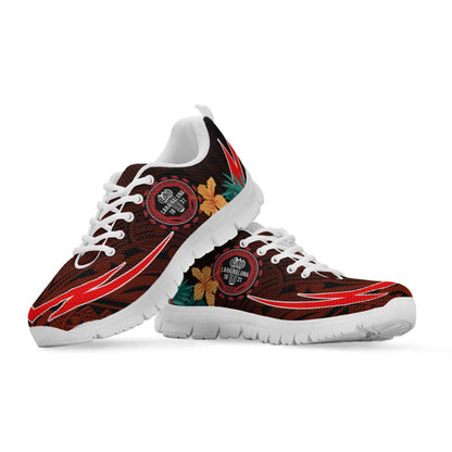 Hawaii Sneakers - Lahainaluna High School Polynesian Tribal Pattern