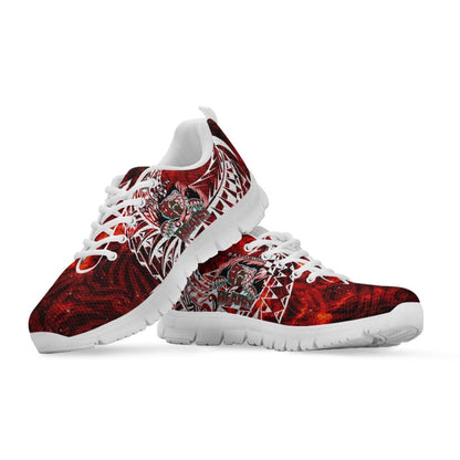 Hawaii Sneakers - Baldwin High School Polynesian Tribal Pattern