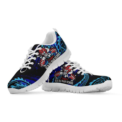 Hawaii Sneakers - Keaau High School Polynesian Tribal Pattern Art