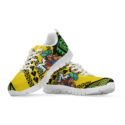 Hawaii Sneakers - Molokai High School Polynesian Tribal Pattern
