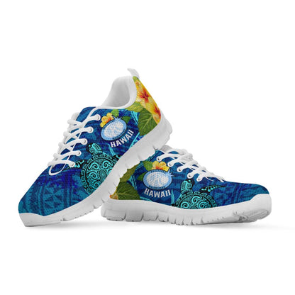 Hawaii Sneakers - Kelakehe High School Polynesian Tribal Pattern