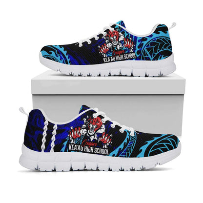 Hawaii Sneakers - Keaau High School Polynesian Tribal Pattern Art