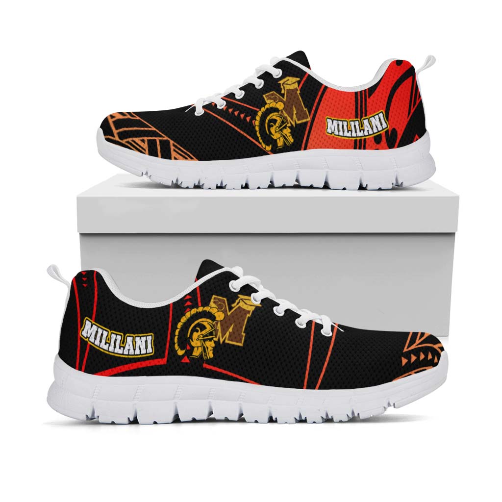 Hawaii Sneakers - Mililani High School Polynesian Tribal Pattern