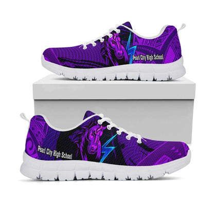 Hawaii Sneakers - Pearl City High School Polynesian Pattern