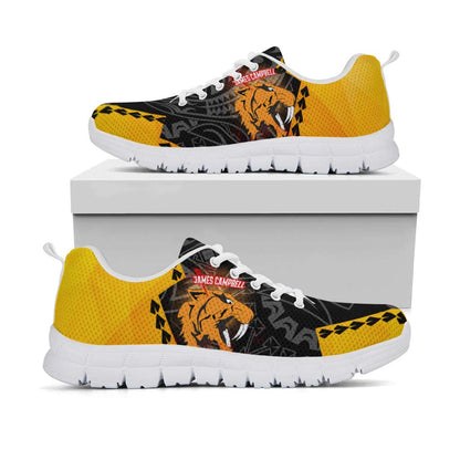 Hawaii Sneakers - James Campbell High School Polynesian Tribal Pattern