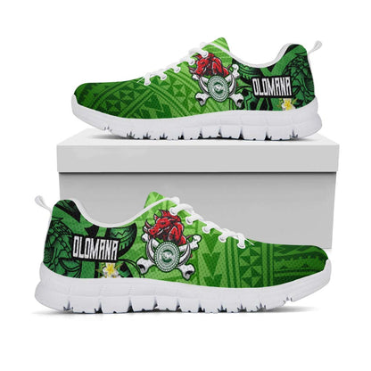 Hawaii Sneakers - Olomana High & Intermediate School Polynesian Pattern