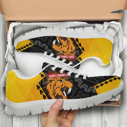 Hawaii Sneakers - James Campbell High School Polynesian Tribal Pattern