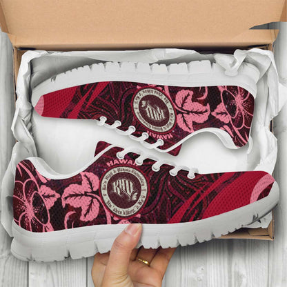Hawaii Sneakers - KeaÃŠÂ»au High School Polynesian Pattern Art