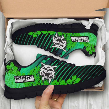 Hawaii Sneakers - Konawaena High School Polynesian Tribal Pattern