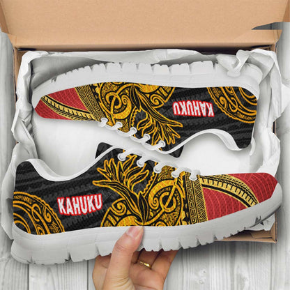 Hawaii Sneakers - Kahuku High & Intermediate School Polynesian Pattern