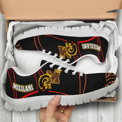 Hawaii Sneakers - Mililani High School Polynesian Tribal Pattern