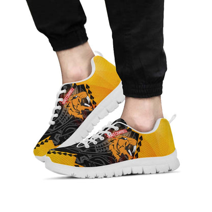 Hawaii Sneakers - James Campbell High School Polynesian Tribal Pattern