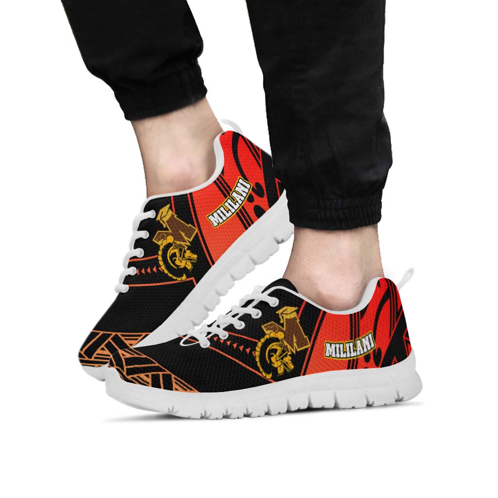 Hawaii Sneakers - Mililani High School Polynesian Tribal Pattern