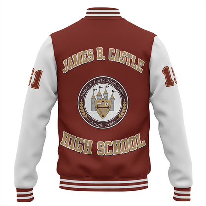 Hawaii Baseball Jacket James B. Castle High School Polynesian Letters Style