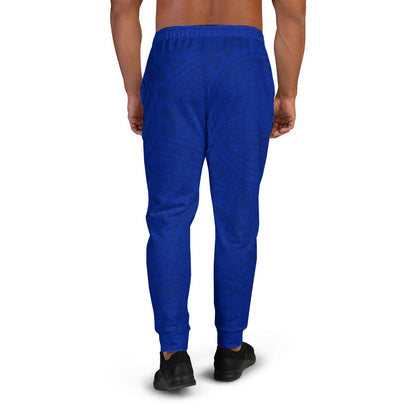 Polynesian Jogger - Polynesian Pattern Design Blue