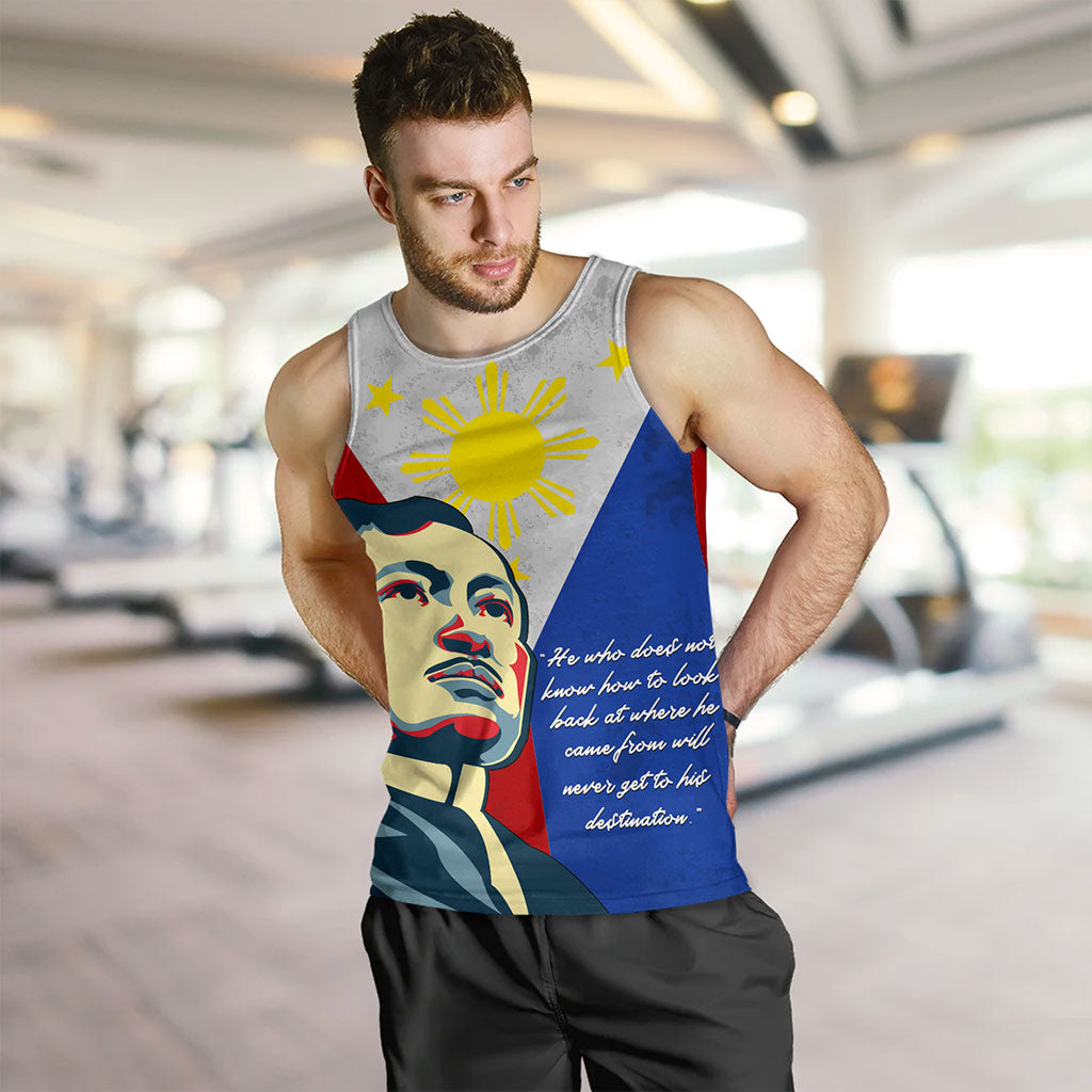 Philippines Filipinos Tank Top Jose Rizal Flag Map Country Grunge