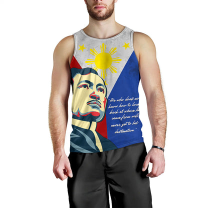 Philippines Filipinos Tank Top Jose Rizal Flag Map Country Grunge