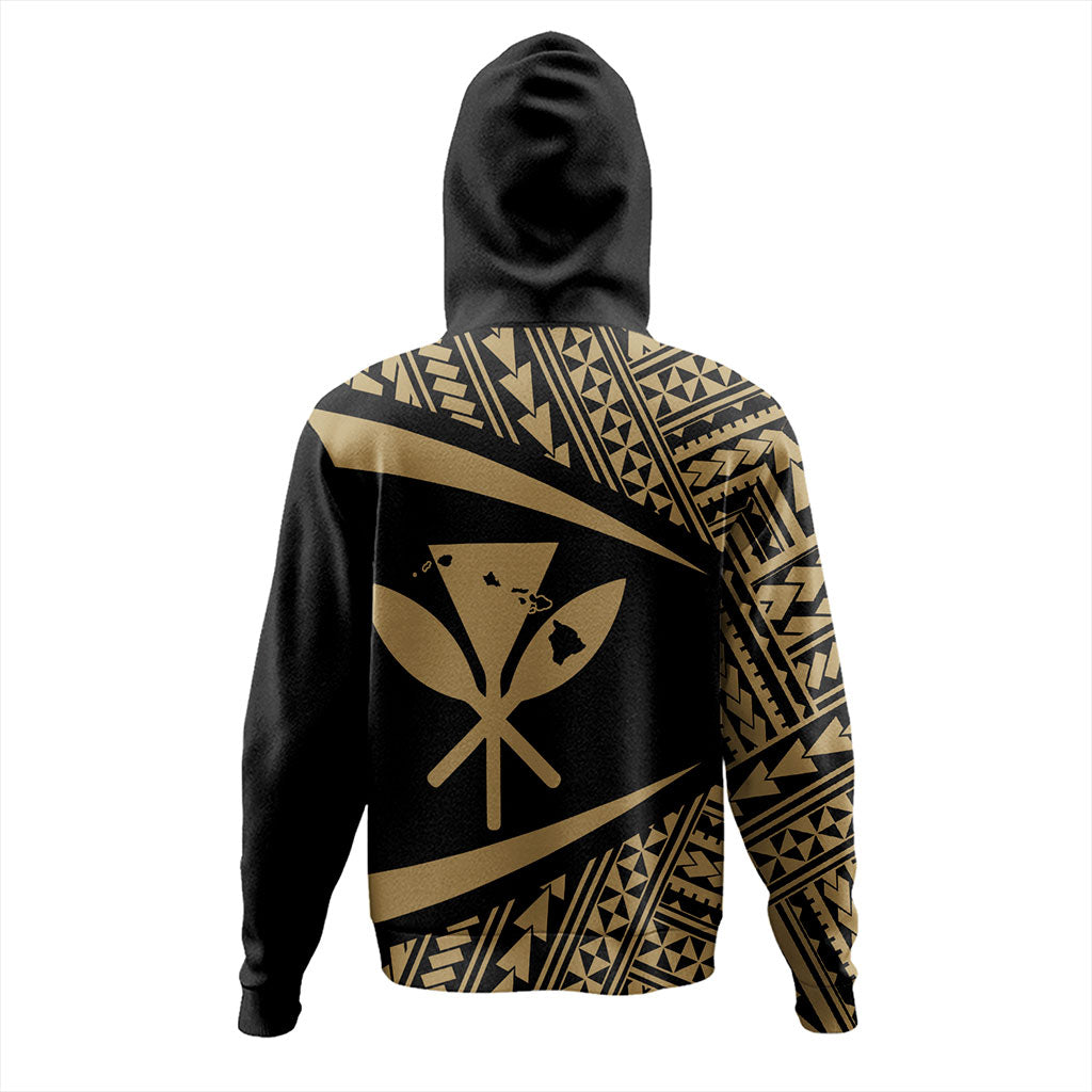 Hawaii Hoodie Polynesian Tribal Pattern Round Style