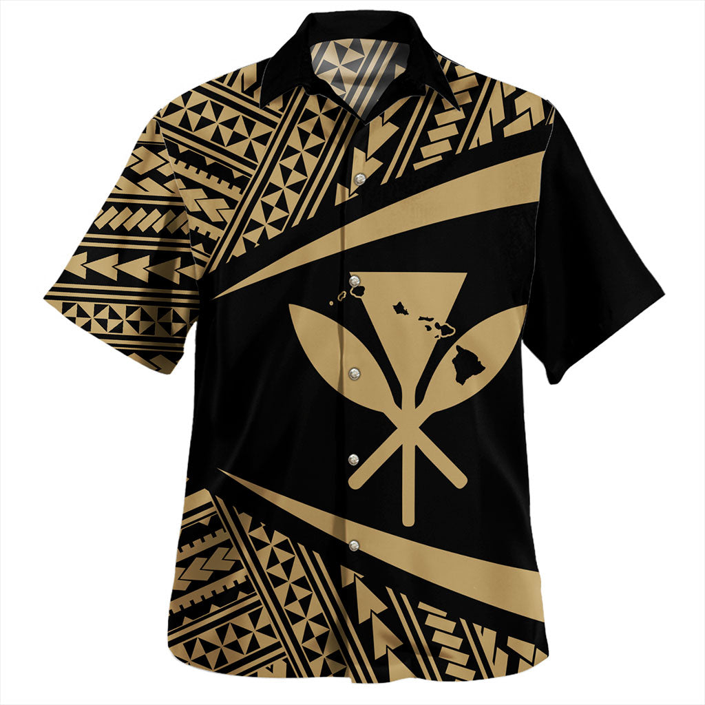 Hawaii Hawaiian Shirt Polynesian Tribal Pattern Round Style