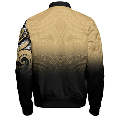 Hawaii Bomber Jacket Kanaka Map Polynesian Tribal Style