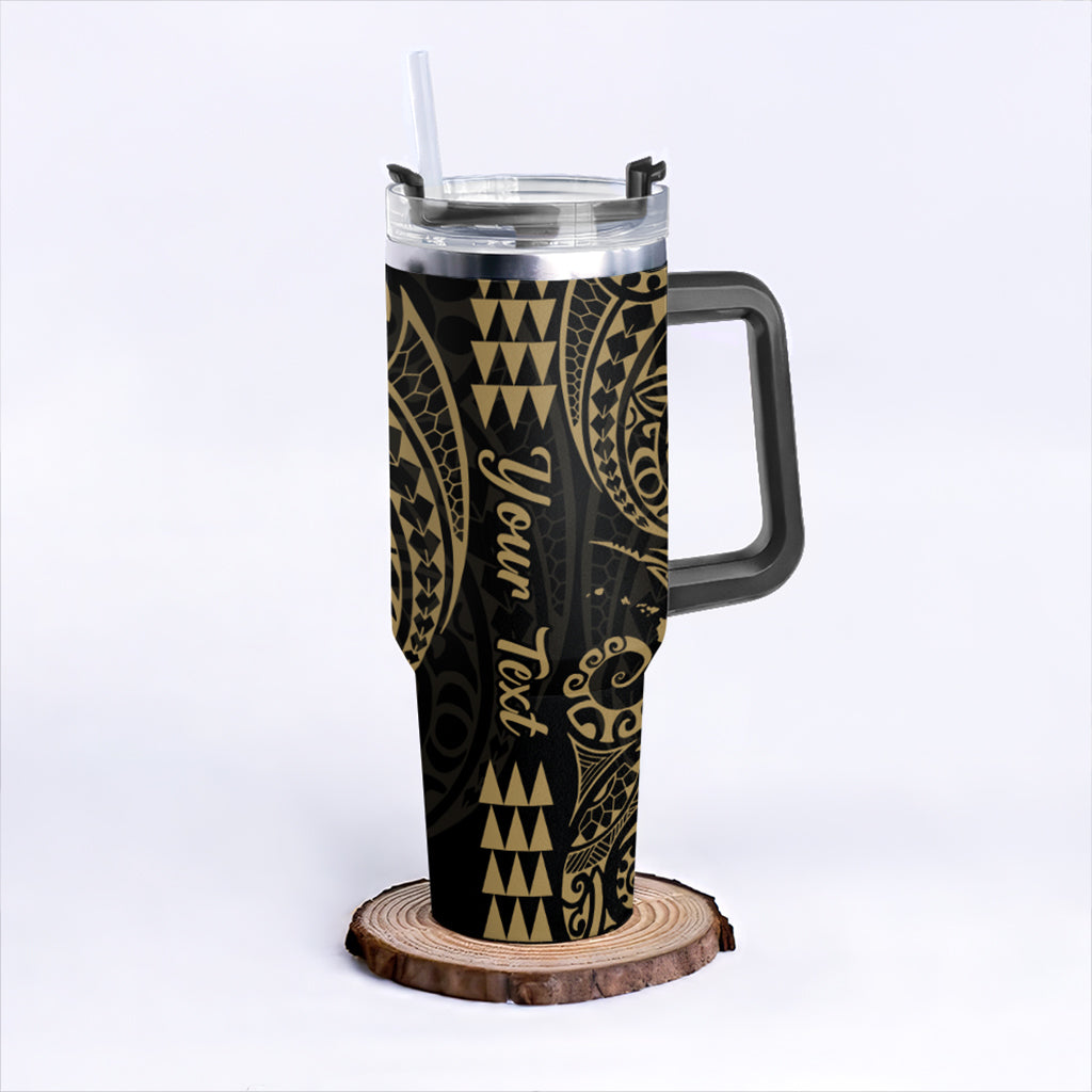 Hawaii 40oz Tumbler Map Kakau Style