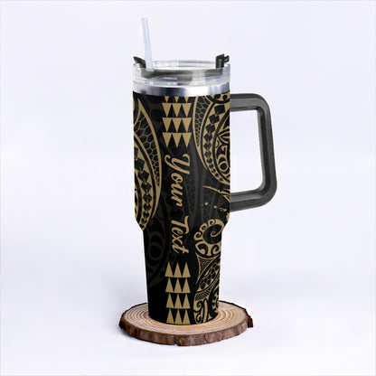 Hawaii 40oz Tumbler Map Kakau Style