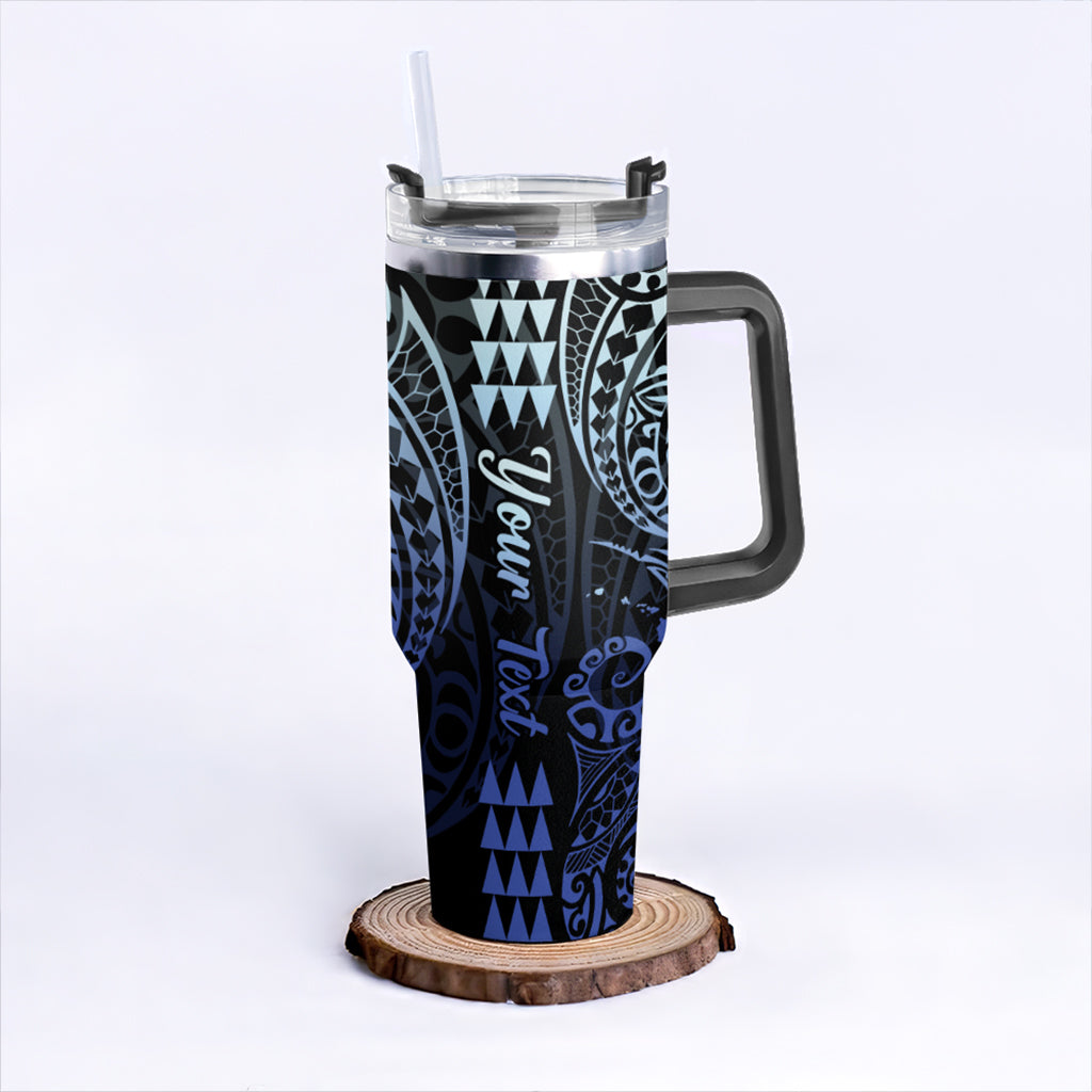 Hawaii 40oz Tumbler Map Kakau Style