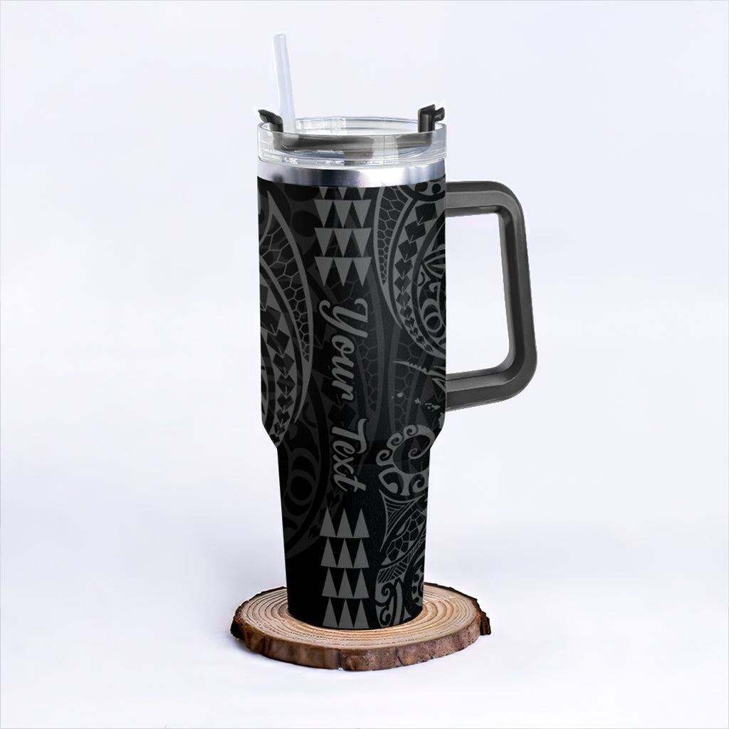 Hawaii 40oz Tumbler Map Kakau Style