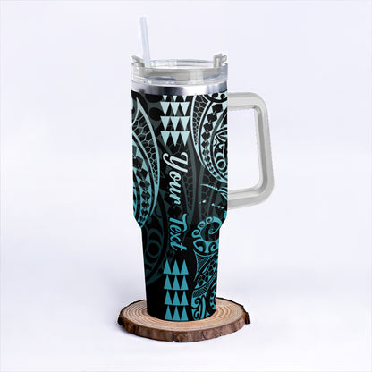 Hawaii 40oz Tumbler Map Kakau Style