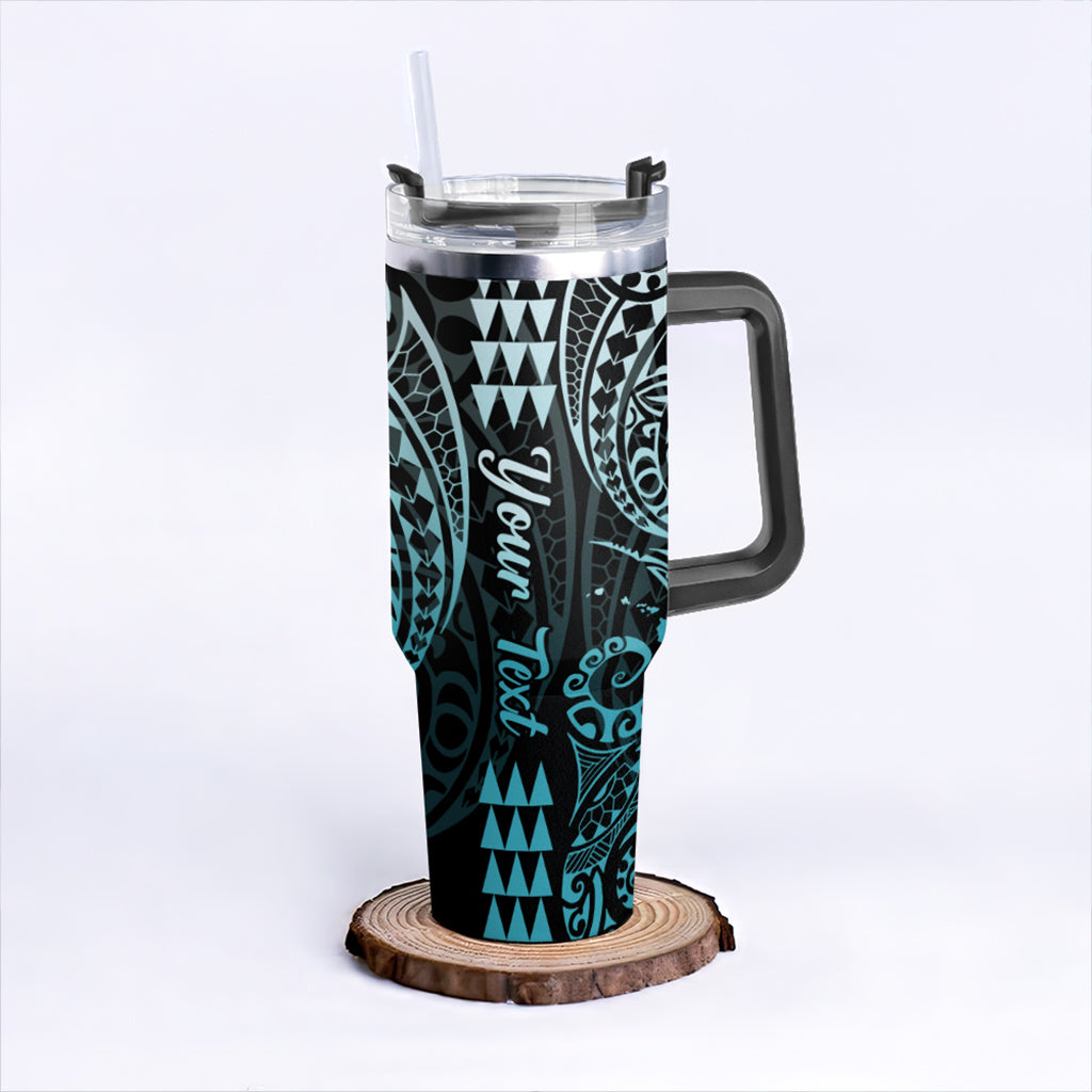 Hawaii 40oz Tumbler Map Kakau Style