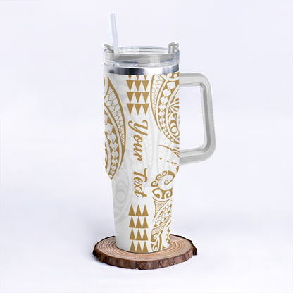 Hawaii 40oz Tumbler Map Kakau Style
