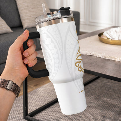 Hawaii 40oz Tumbler Map Kakau Style