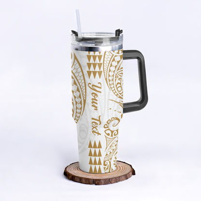Hawaii 40oz Tumbler Map Kakau Style